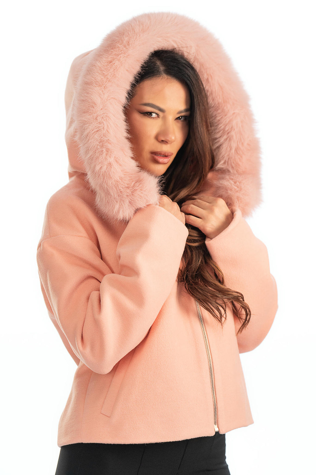 Rosé - Розово дамско палто