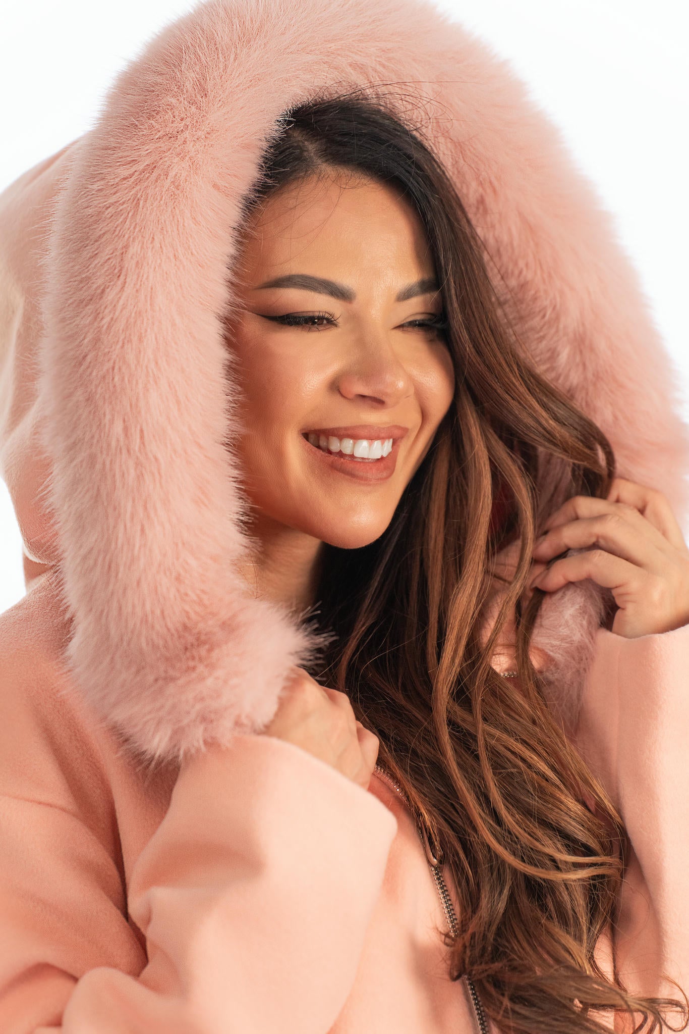 Rosé - Розово дамско палто