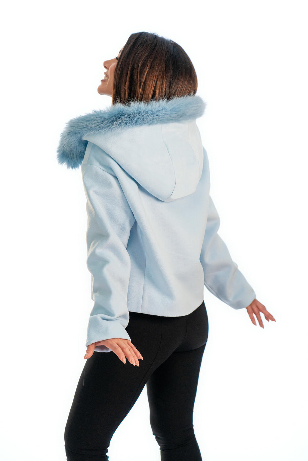 Amélie - Синьо дамско палто