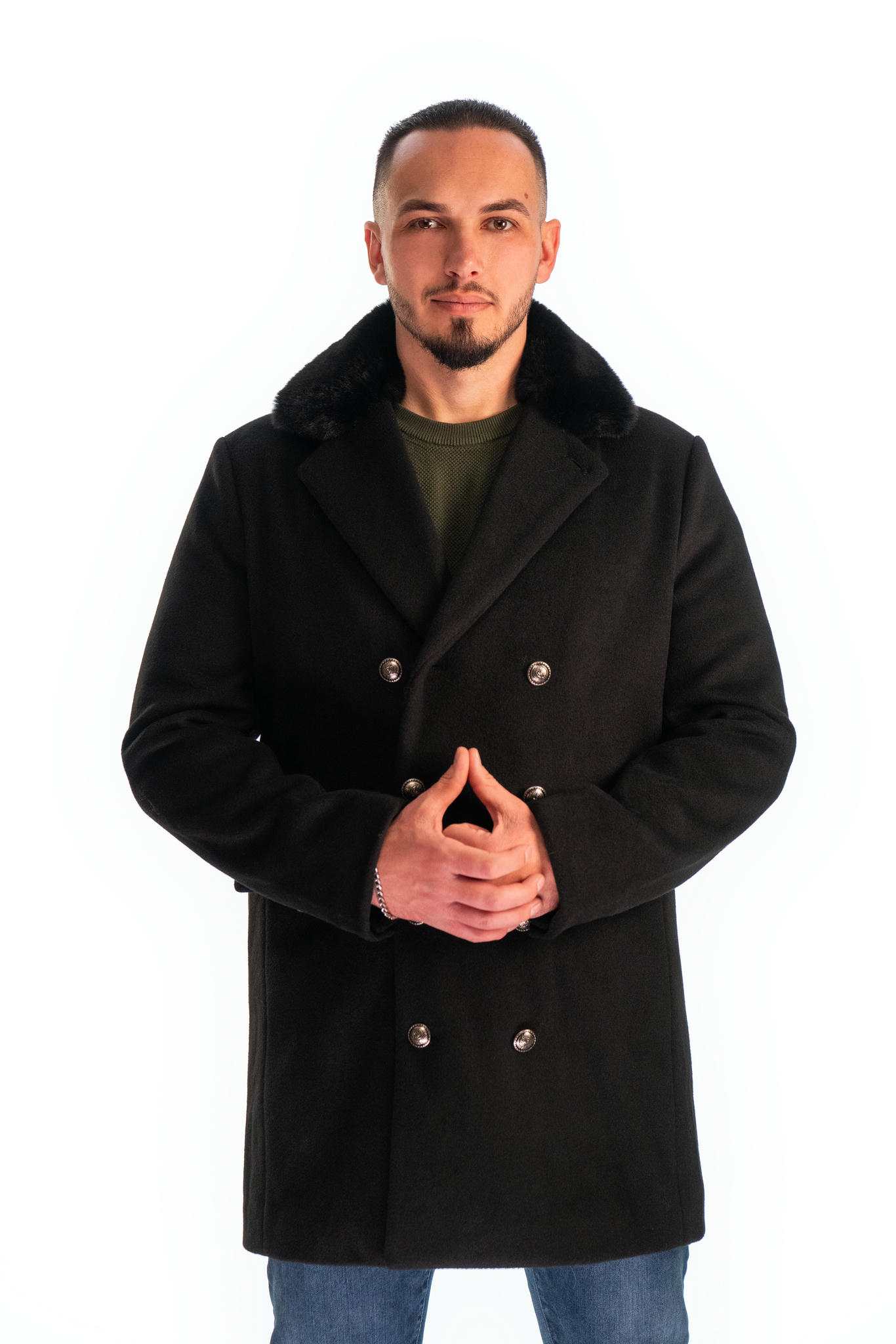 Noir - Черно мъжко палто